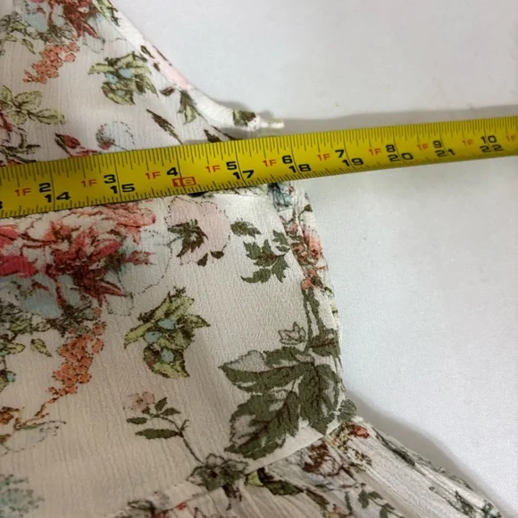 Frye Sleeveless Floral Button Front Maxi Dress. - Picture 7 of 9